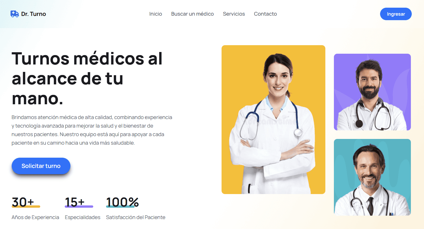 Screenshot de Dr. Turno - Sistema de Gestión de Turnos